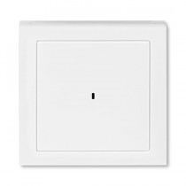 kryt spínače kartového; bílá/ledová bílá, design LEVIT